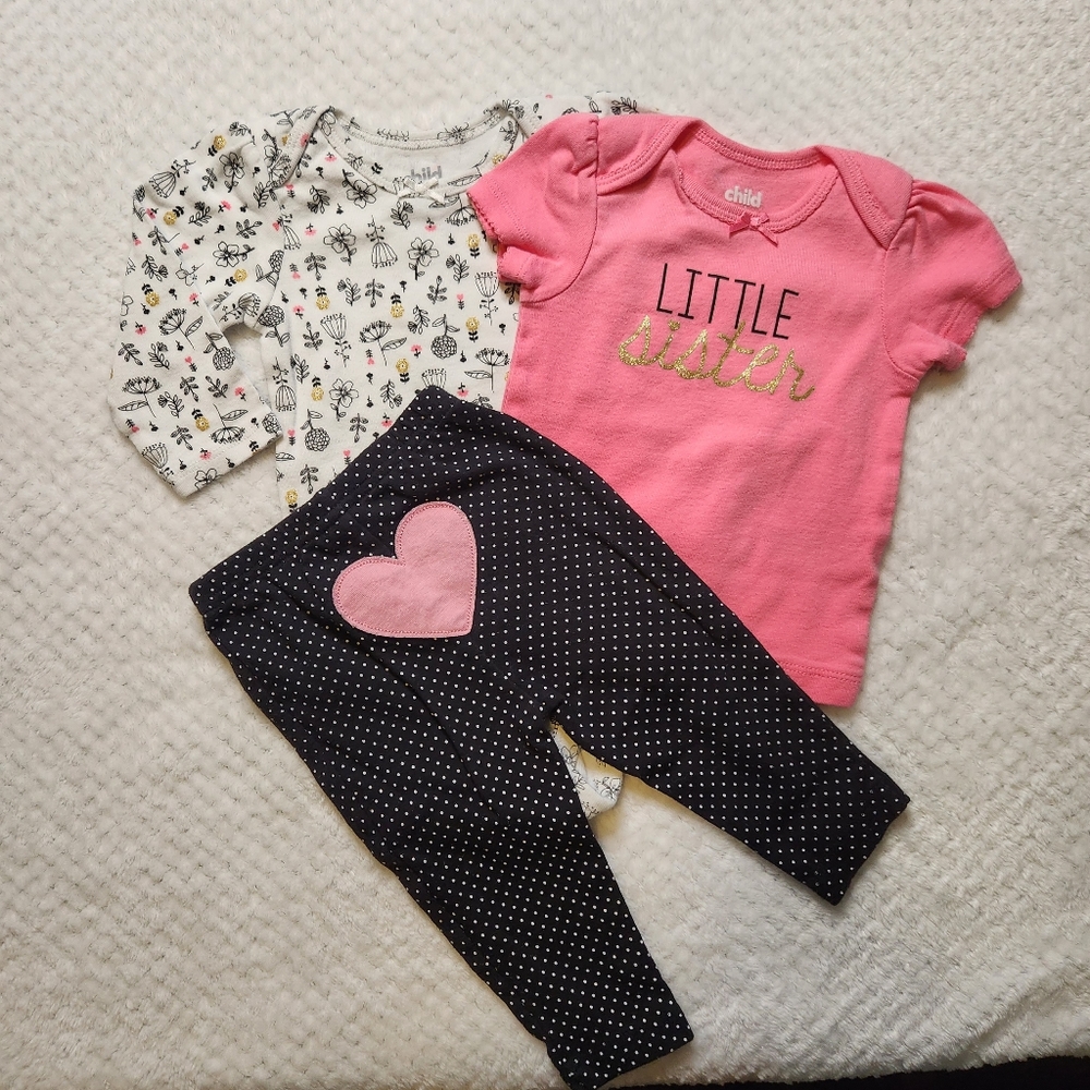 Carter's little sister 3 piece set